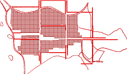 Map of PRIMARY 300X300 M SPATIAL ORDER